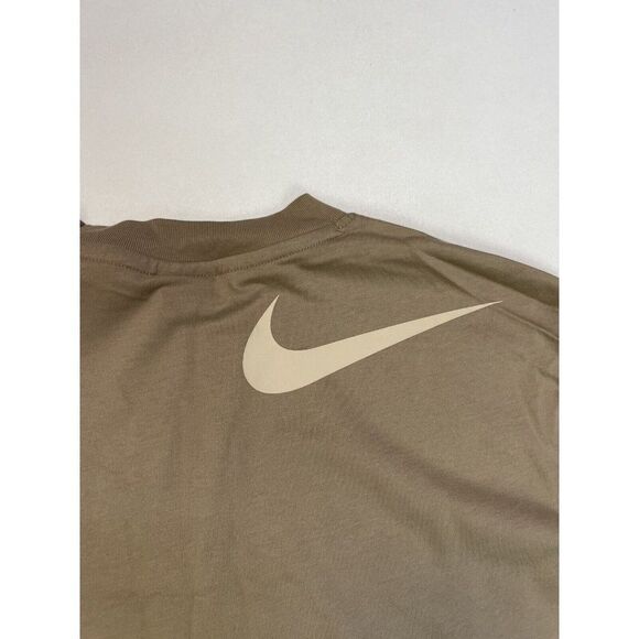NIKELAB X MMW Nike Center Swoosh Graphic T-shirt Men Medium Beige AA4244 235 NWT - Picture 3 of 8